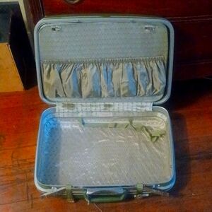 💼 Vintage Green Hardshell 15" locking Samsonite Suitcase 💼